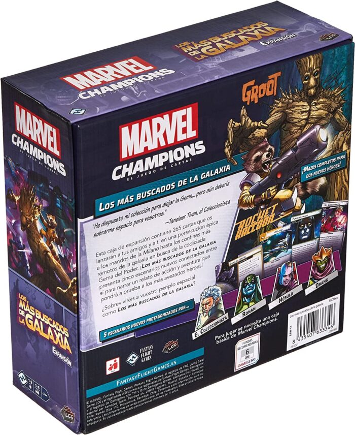 Fantasy Flight Games Marvel Champions - Los más buscados de la Galaxia